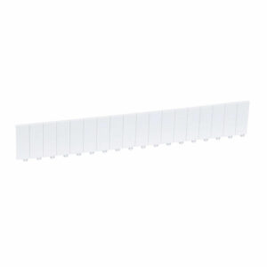 LEXIC XL3 modultakaró fehér 18 modul RAL9003, fél modulos osztásokkal