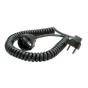 SPIRÁLKÁBEL 3x1,5mm2 1-4m FEKETE FEKETE,PVC