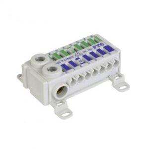 Fővezeték leágazó sorkapocs 1P 2x25/14x4mm2 kék/zöld