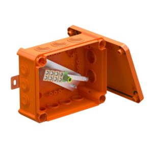 Tűzálló kötődoboz T 250 ED 16A narancs 240x190x95