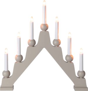 Asztali gyertyatartó E10 7x3W 450x450mm bézs@