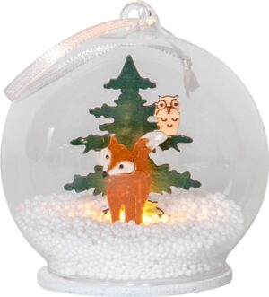 LED hógömb róka 0,06W incl.1elem o8c@
