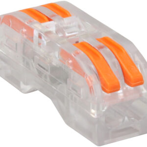 Vezetékösszekötő nyitható 2P+2P átlátszó 0,5-4mm2 32A 400V AC