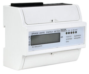 Fogyasztásmérő 3F 400V AC 10/100/A LCD kijelzőhöz közvetlen 7modul