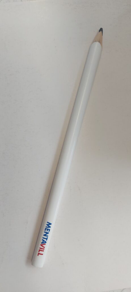 Ácsceruza   MENTAVILL felirattal 240mm fehér