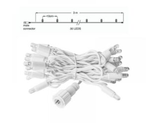 FÉNYFÜZÉR LED 3m 2W 2400K TRO 011-124 LED FÉNYFÜZÉR 230V 3M 2W