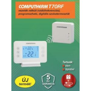 COMPUTHERM szobatermosztát digitális T7RF programozható rádiófrekvenciás