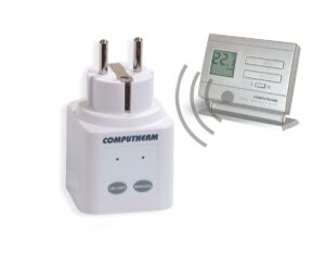 COMPUTHERM szobatermosztát digitális Q1RX+Q5RF TX termosztát+dugalj, rádiófrekvenciás