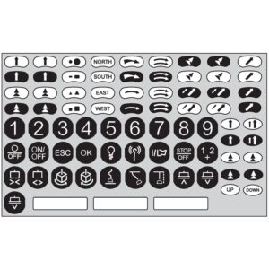 HARMONY EXLHOIST vezetéknélküli daruvezérlő felragasztható jelölőcímke