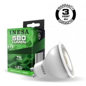 LED GU10 7W 4000K 38°@