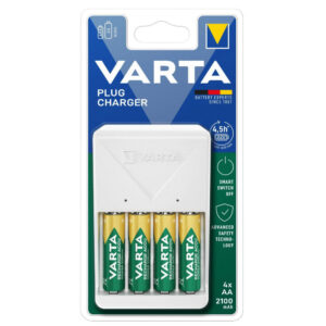 VARTA AKKUTÖLTŐ  + 4db AA 2100mA Plug Charger töltő  + 4db AA 2100mA