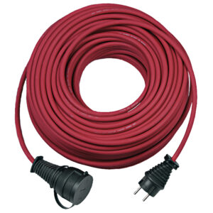 Dugós 25m piros H05RR-F 3x1,5* hosszabítókábel IP44