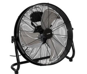Padlóventilátor 120W 54x19x51mm, fekete, Euro8