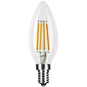 Filament LED E14 gyertya 4W 4000K