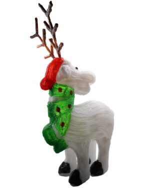 Xmas Cuki Rudi visszanéz hidegfehér