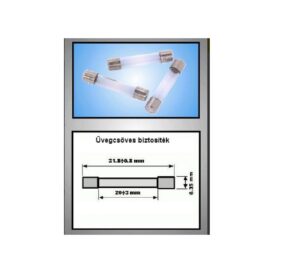 Üvegcsöves bizt.6,3x32mm 1.0A lomha
