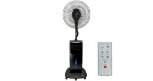 VENTILÁTOR PÁRÁSÍTÓ ÁTM:40CM 90W@ 3 FOKOZAT,OSZCILLÁLÓS,TÁVIR. FEKETE