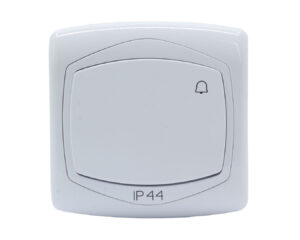 TON N101cs IP44 nyomókapcsoló csengőjellel fehér