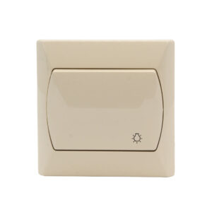 AKCENT N101l nyomókapcsoló lámpajellel krém