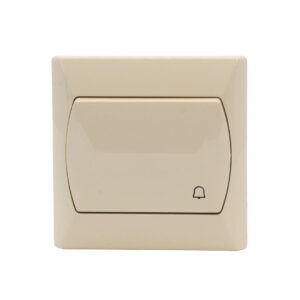 AKCENT N101cs nyomókapcsoló csengőjellel krém