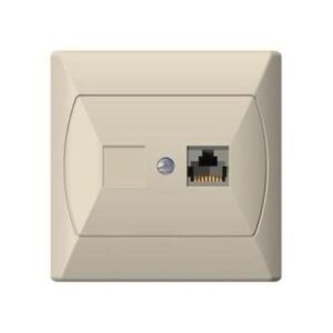 AKCENT egyes isdn aljzat RJ45 krém