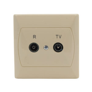 AKCENT TV csatlakozó átmenő 10db a krém