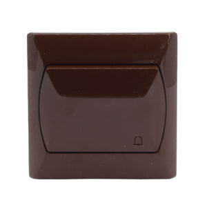 AKCENT N101cs nyomókapcsoló csengőjellel barna