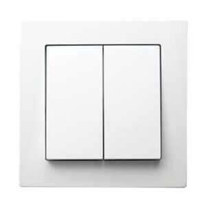 CASTELLA 106x2 dupla alternatív kapcsoló komplett fehér