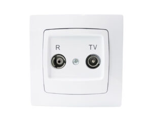 KÁRÓ RTV 2,5-3dB csillagpontos antenna komplett fehér