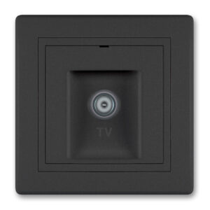 MV5 TV csatlakozó 1db csillagpontos fekete