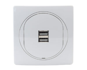 MV5 USB töltő aljzat dupla 2.1A ezüst