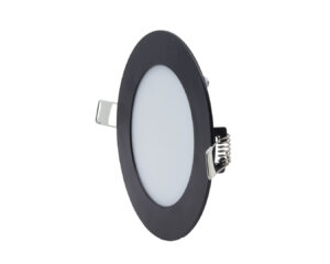MIDEA LED panel kerek fekete 6W 3000/4000/6000K 320lm süllyesztett, anyaga: alumínium