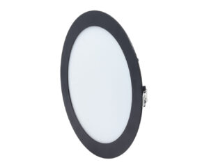MIDEA LED panel kerek fekete 18W 3000/4000/6000K 1300lm süllyesztett, anyaga: alumínium