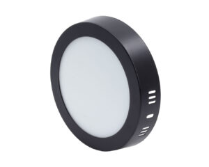 MIDEA LED panel kerek fekete 12W 3000/4000/6000K 720lm falon kívüli, anyaga: alumínium