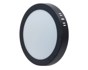 MIDEA LED panel kerek fekete 18W 3000/4000/6000K 1300lm falon kívüli, anyaga: alumínium