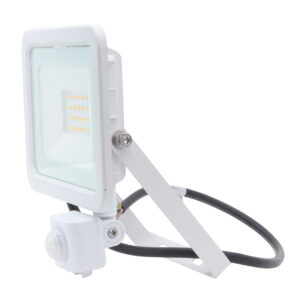 LED fényvető/reflektor mozgásérzékelővel 30W 4000K 2200lm fehér, lapos kivitel, előtét nélkül