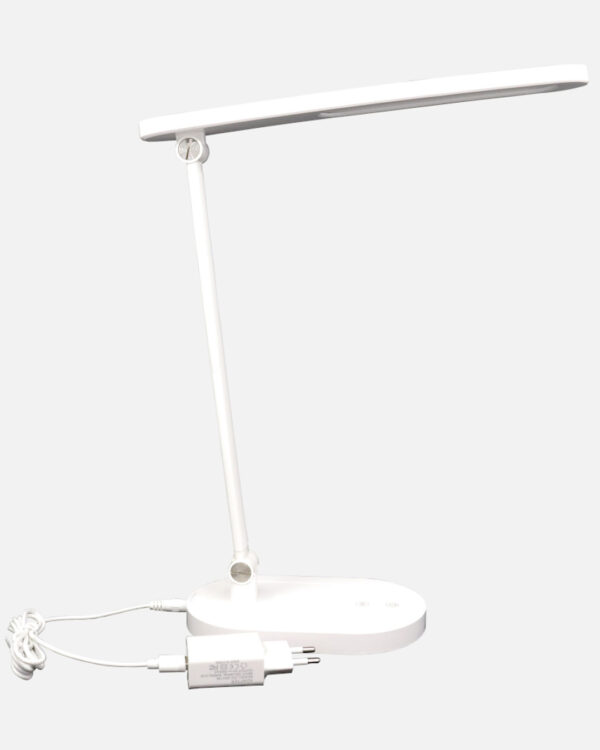 Íróasztali lámpa LED 6W fehér vibráció mentes. talp:100x170mm
lámpafej: 46x295mm