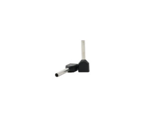 IKERÉRVÉGHÜVELY 2x1.5mm2 FEKETE