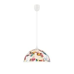 Függeszték 1×60W E27 színes mintával/fehér* lm 1.3/25