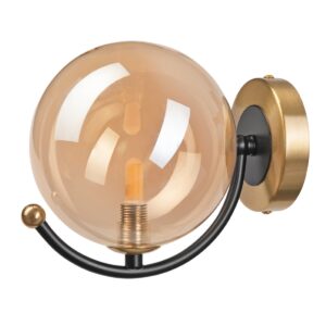 GEORGIA Falikar 1*G9 5W LED KM-1.217 Fekete/arany