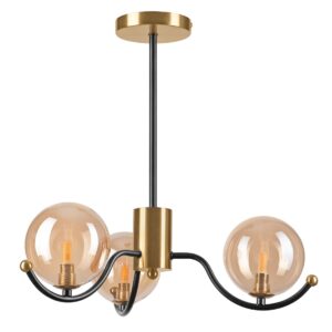 GEORGIA Csillár 3*G9 5W LED LM - 3.217 Fekete/arany