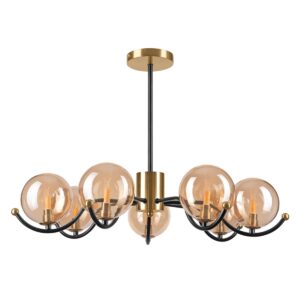 GEORGIA Csillár 7*G9 5W LED LM-7.217 Fekete/arany