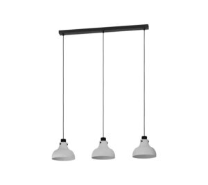 MATLOCK függeszték 3xE27 szürke/fekete@