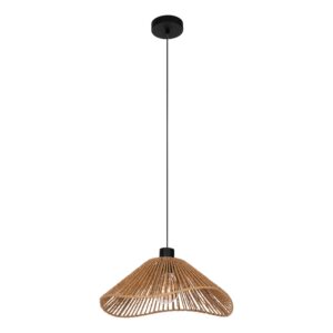 LAVISTER függeszték E27 60W fekete/natúr papír