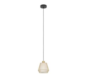 CIUDADELA függeszték E27 1x40W fekete/csiszolt réz