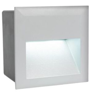ZIMBA-LED kültéri LED falbaépíthető 3,7W IP65 WW ezüst