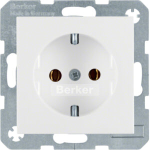 BERKER dugalj 2P+F s.1 fényes fehér