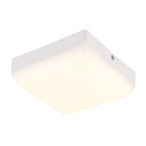 Mennyezeti lámpa matt fehér műanyag , HXSZXM: 120X120X45mm