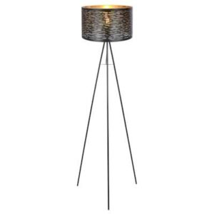 TUNNO Állólámpa 1xE27 60W fekete fém H:1500