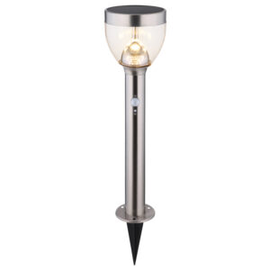 Szolár állólámpa inox mozgásérzékelő*